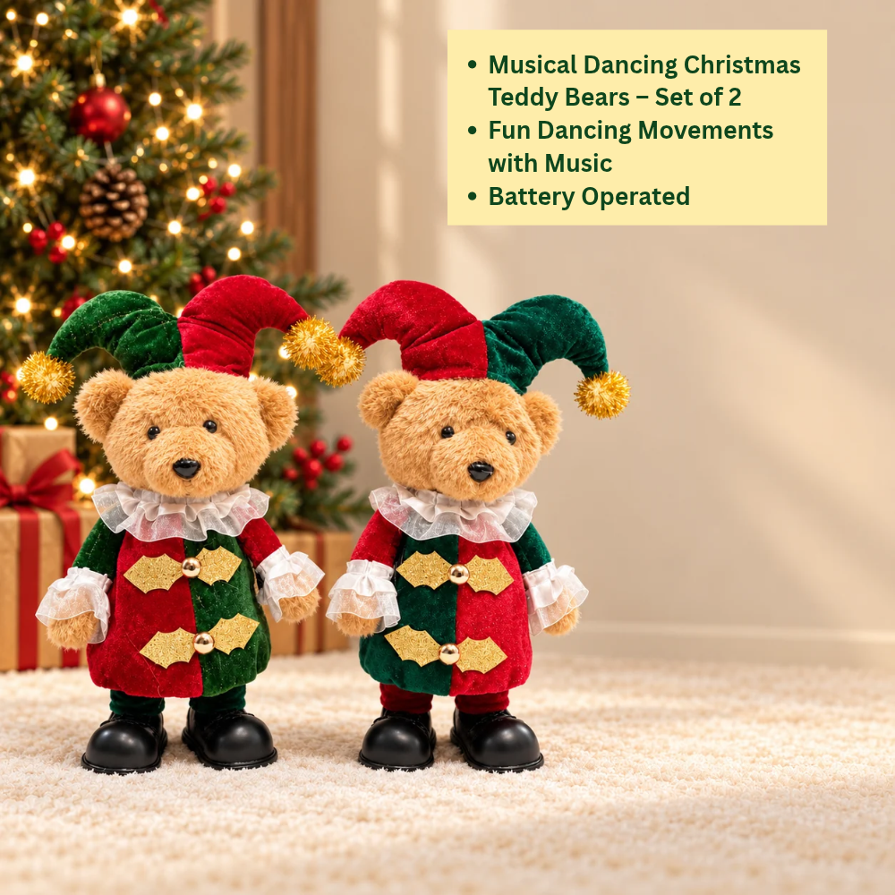 Merry Moves Dancing Teddy Bear - Set Of 2