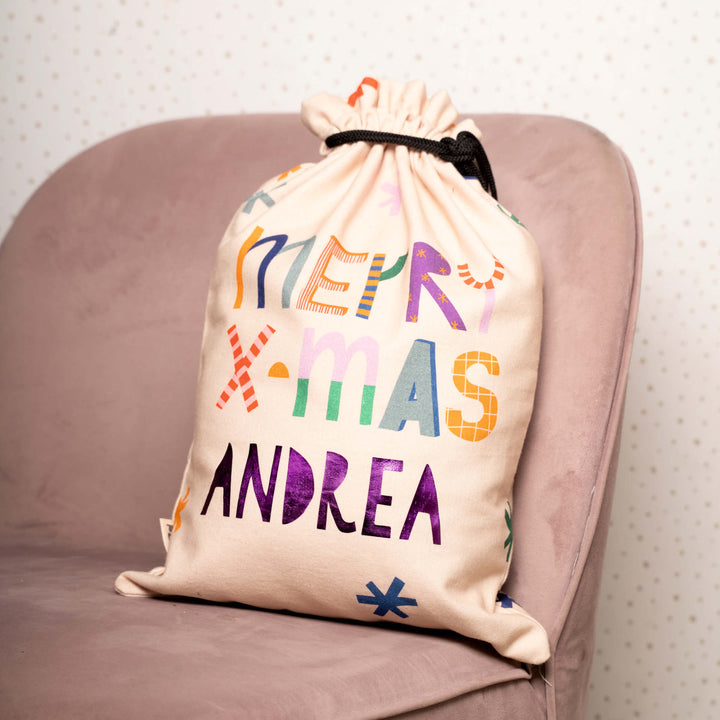 Personalised Sack | Merry Xmas