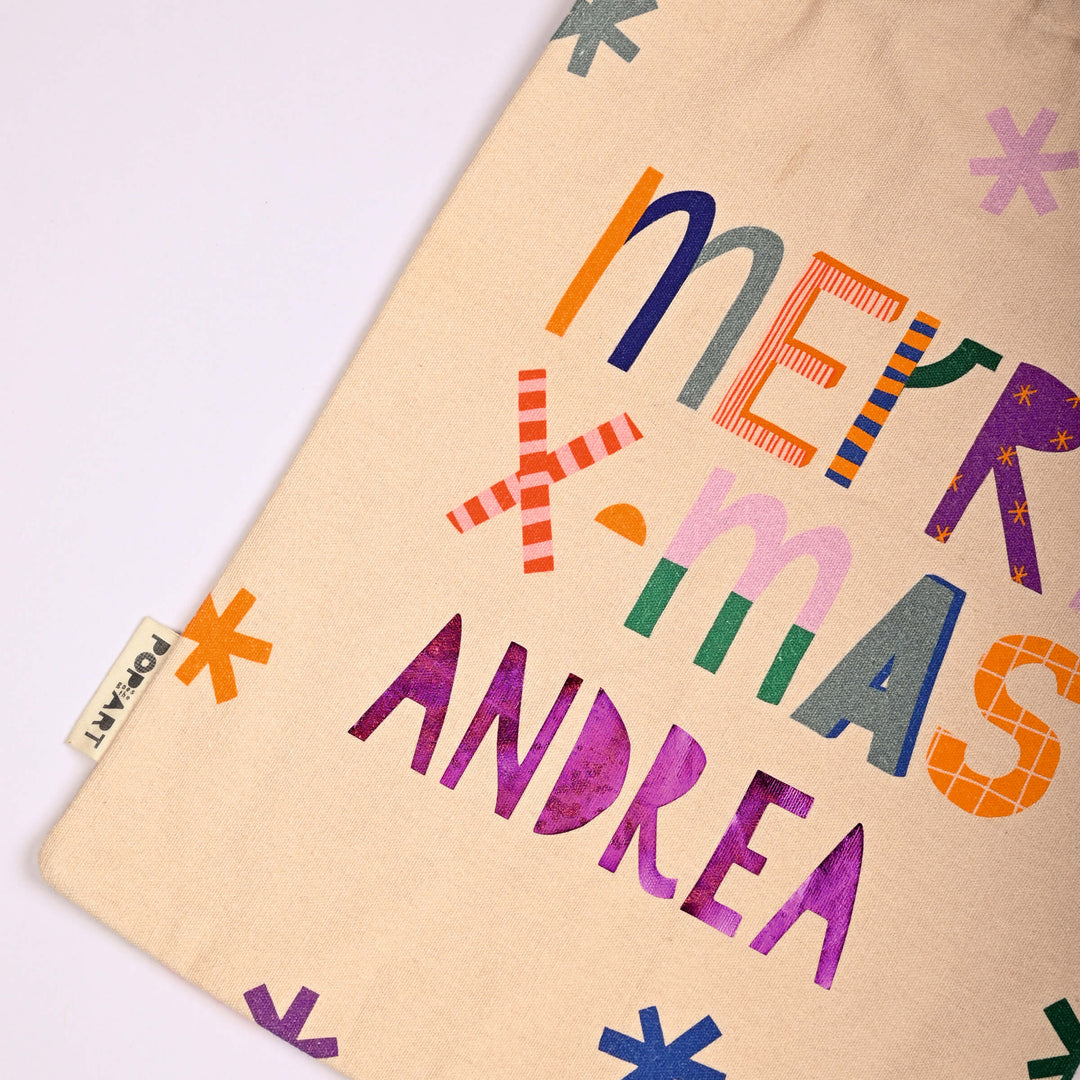 Personalised Sack | Merry Xmas