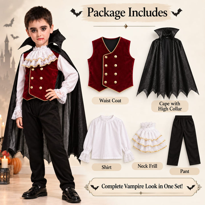 Midnight Vampire Costume for Kids