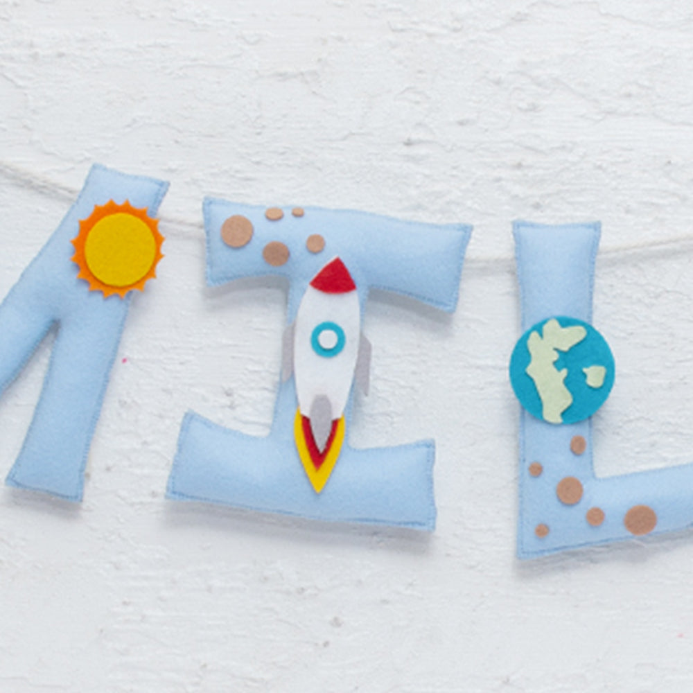 Outer Space Name Bunting/Garland - Girl