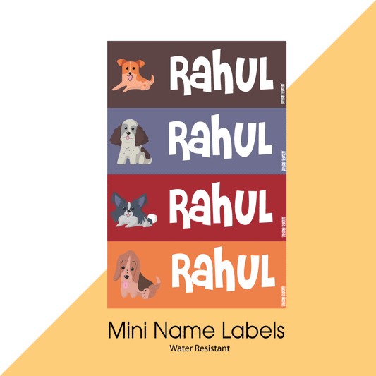 Mini Name Labels - Doggie Love