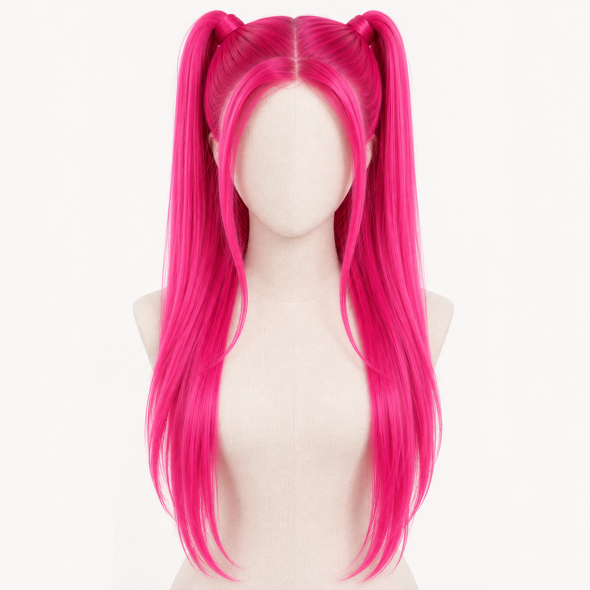 Mira K-Pop Star Pink Ponytail Wig