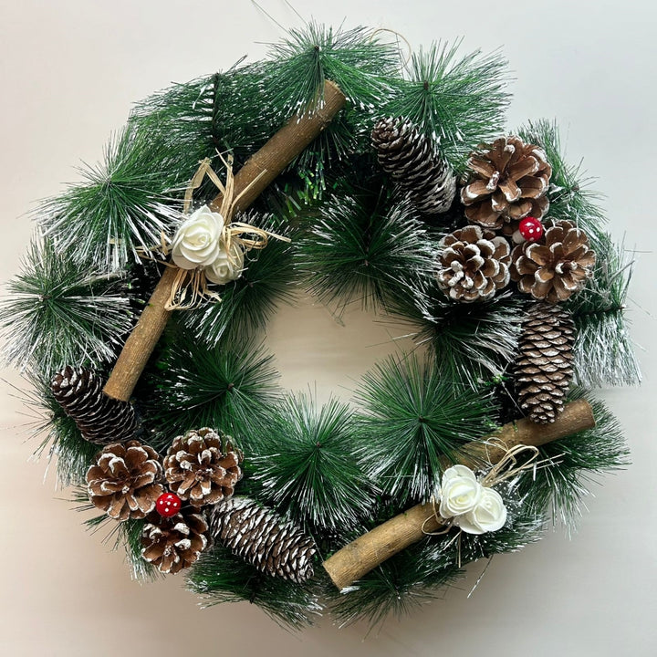 Babble Wrap Mistletoe Majestic Wreath