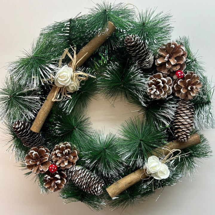 Babble Wrap Mistletoe Majestic Wreath