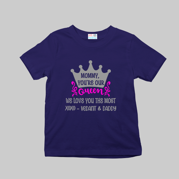 Mom Queen Navy Blue Onesie / Tshirt