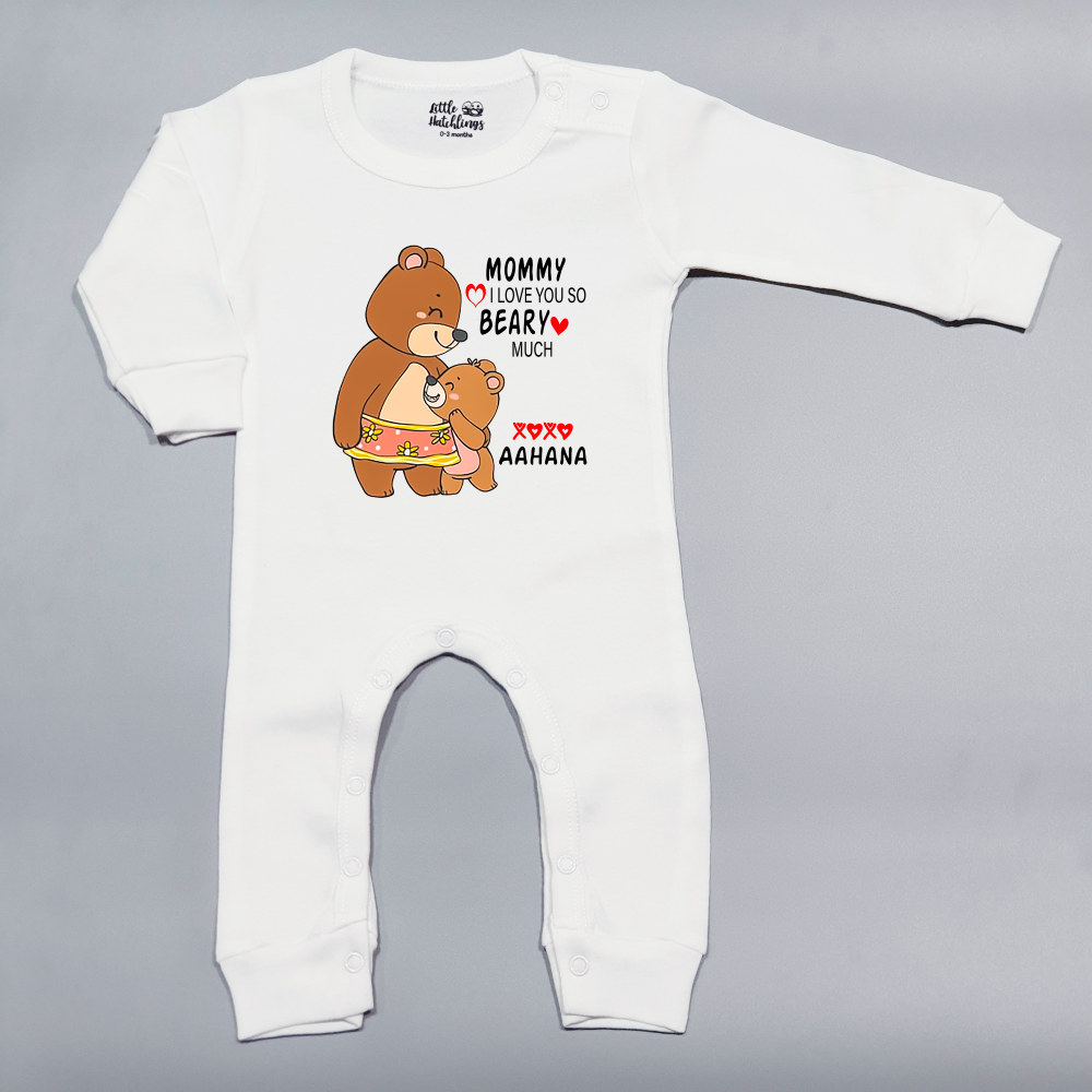 Mommy Loves Me Beary Much White Combo