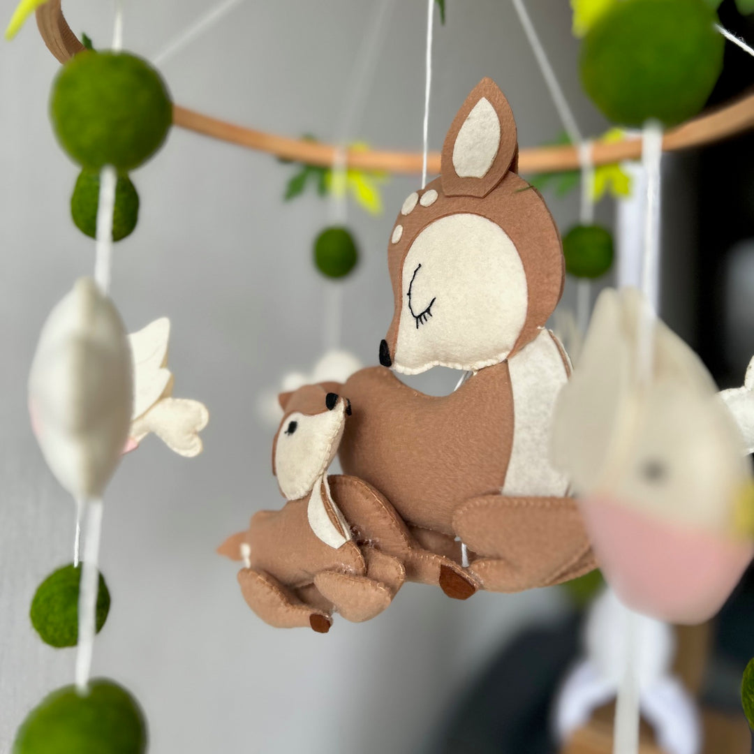 Babble Wrap Cot / Crib Mobile - Mommy's Little Fawn