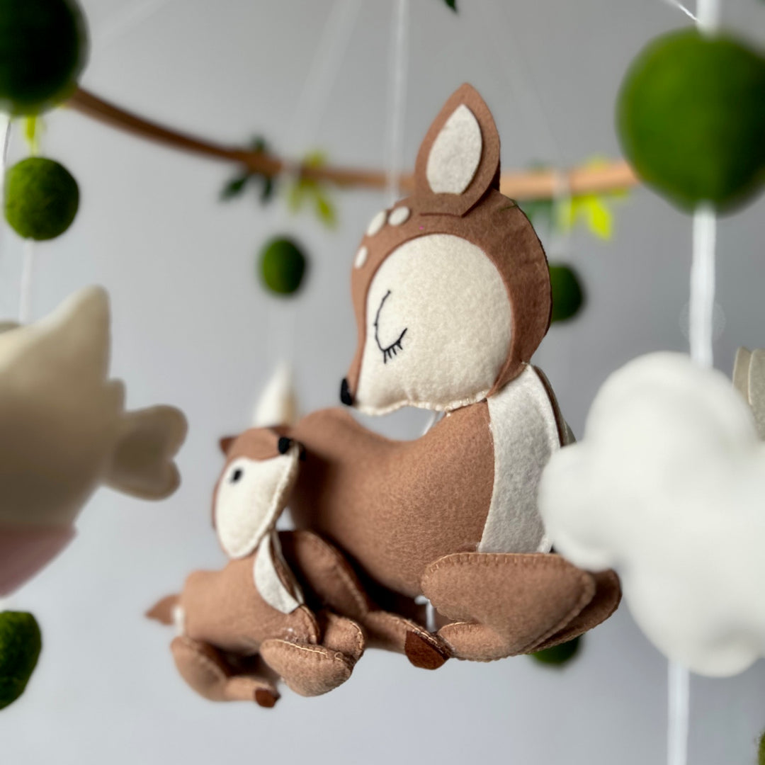 Babble Wrap Cot / Crib Mobile - Mommy's Little Fawn