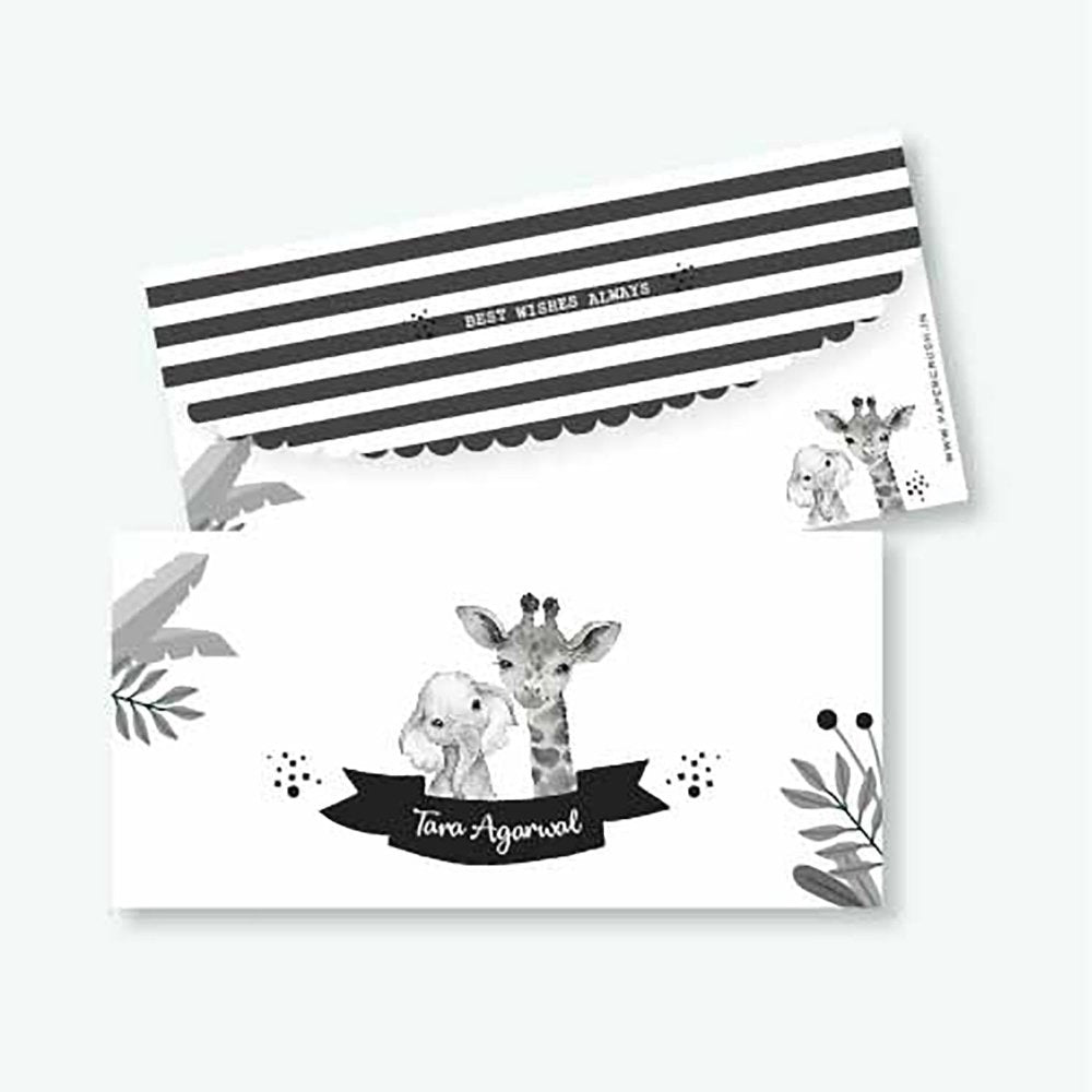 Money Envelopes - Black & Bold (Set of 25)