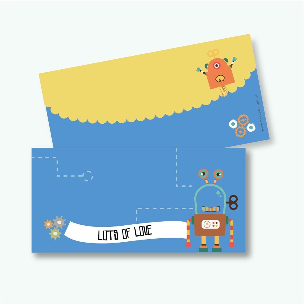 Money Envelopes - Robot (Set of 25)