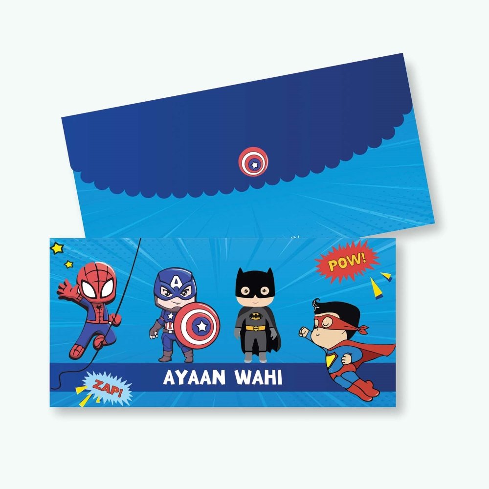 Money Envelopes - Superhero (Set of 25)