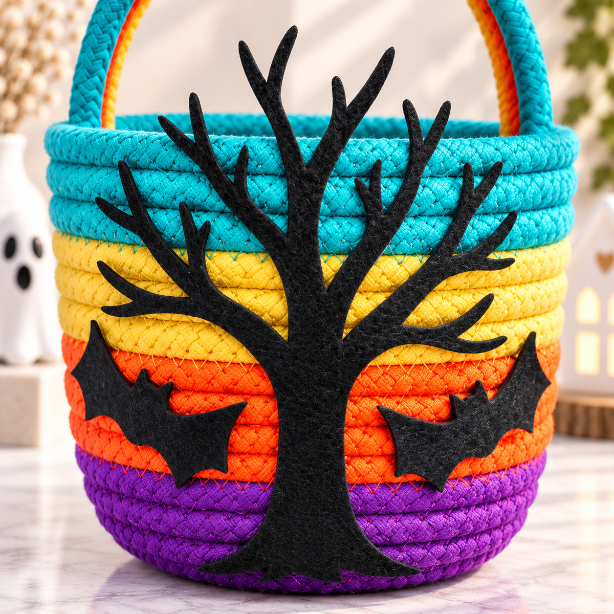 Moonlight Forest Halloween Basket