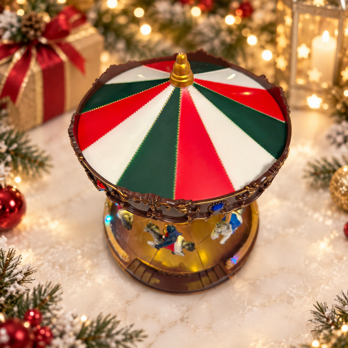 Musical Rotating Carousel with LED Lights