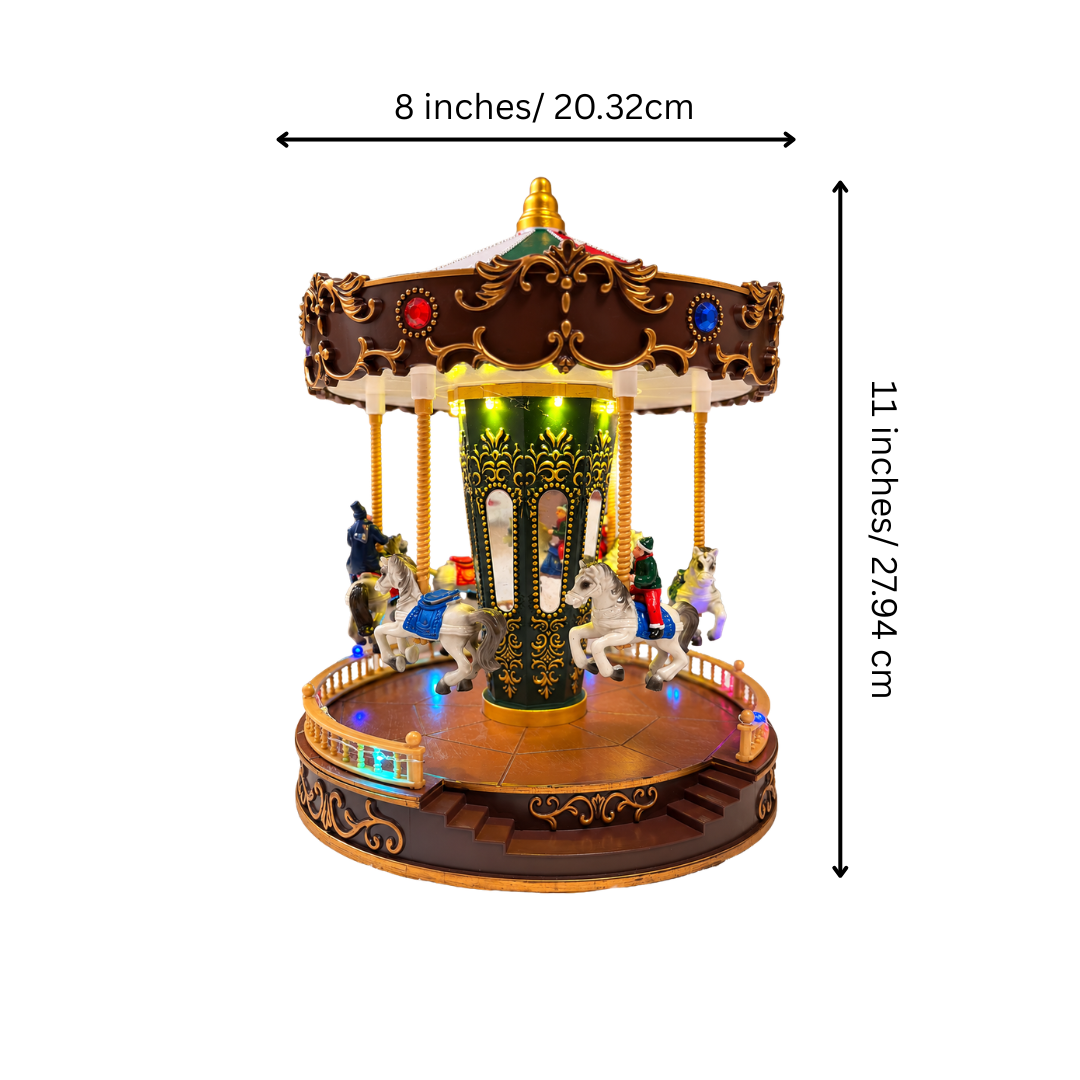 Musical Rotating Carousel with LED Lights