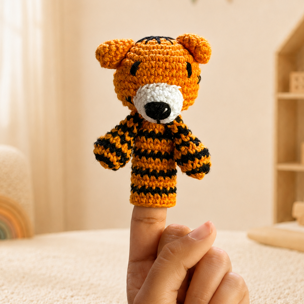 Babble Wrap Little Fingers, Big Stories – Animal Puppet Set Of 5