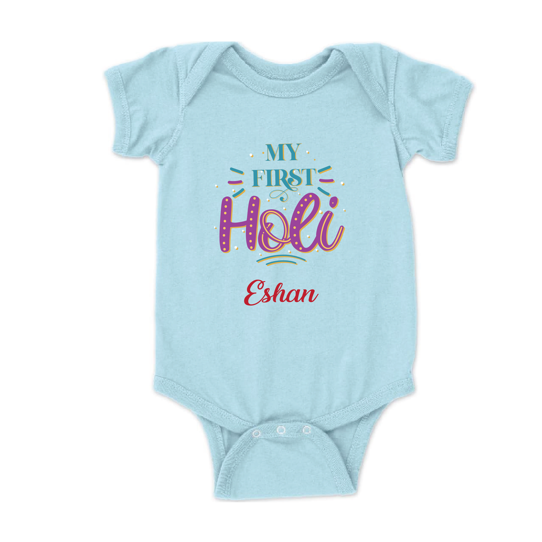 My First Holi Romper - Festival Bloom