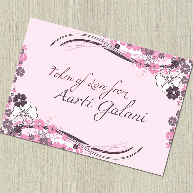 Pink Floral Gift Notecards