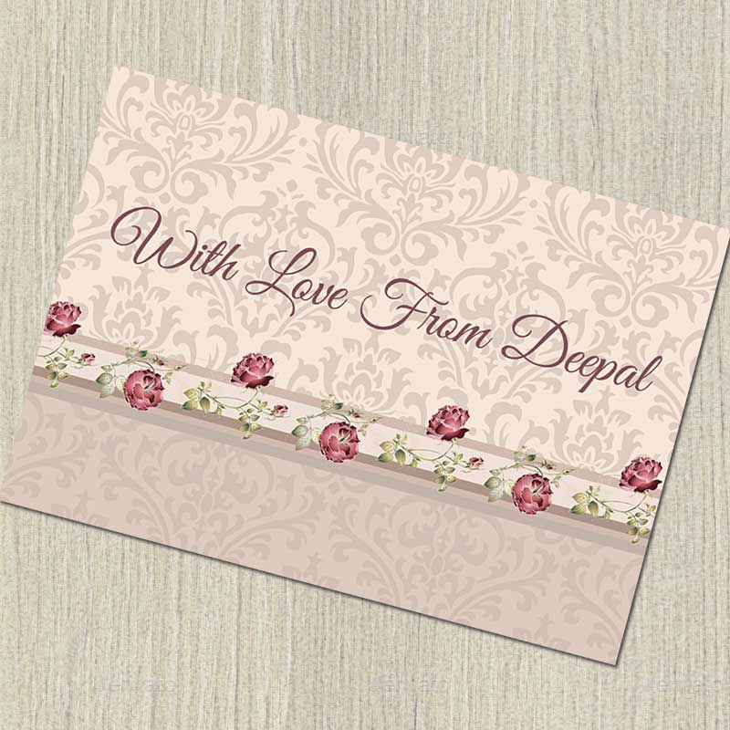 Peach Floral Gift Notecards