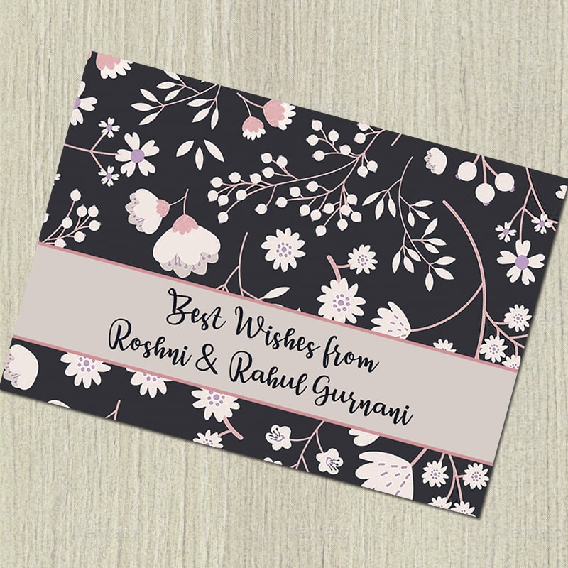 Mauve Floral Gift Notecards