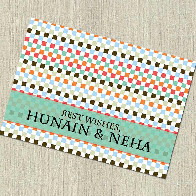 Colorful Checks Gift Notecards