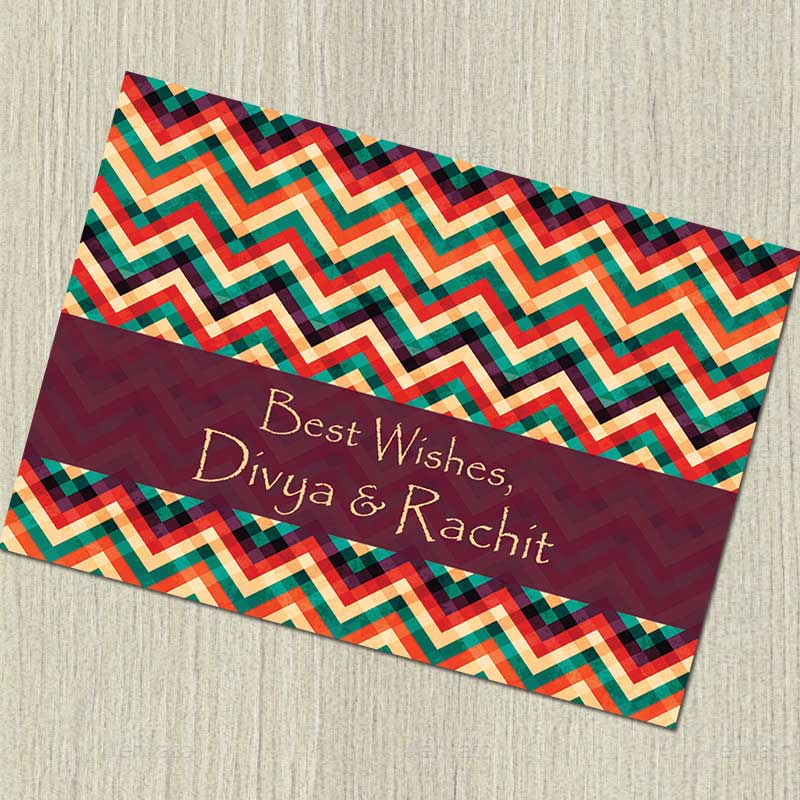 Brown Chevron Gift Notecards