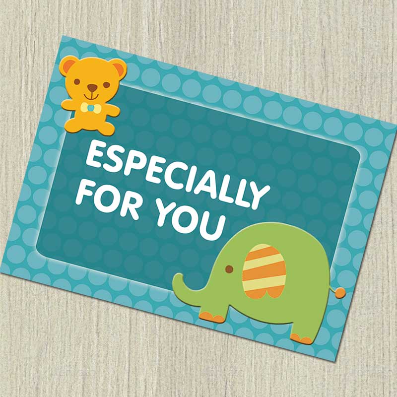 Green Ellie Gift Notecards