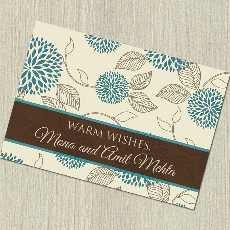 Blue Vines Gift Notecards