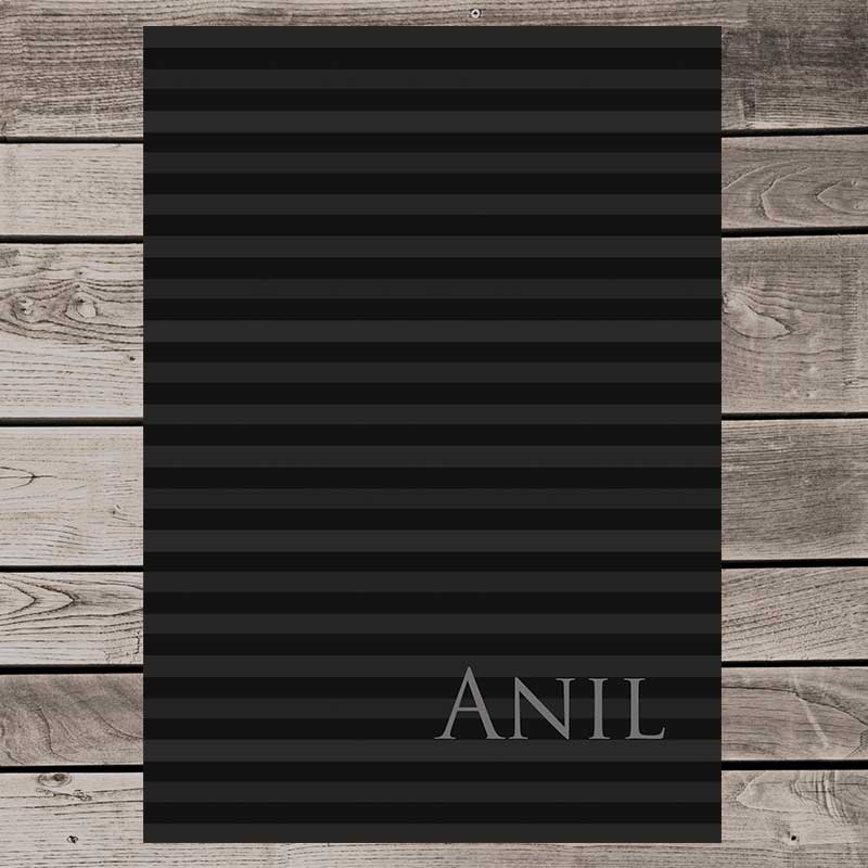 Black Stripes Notepad