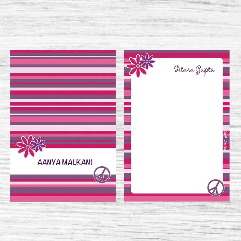 Pink Stripes Letterpad