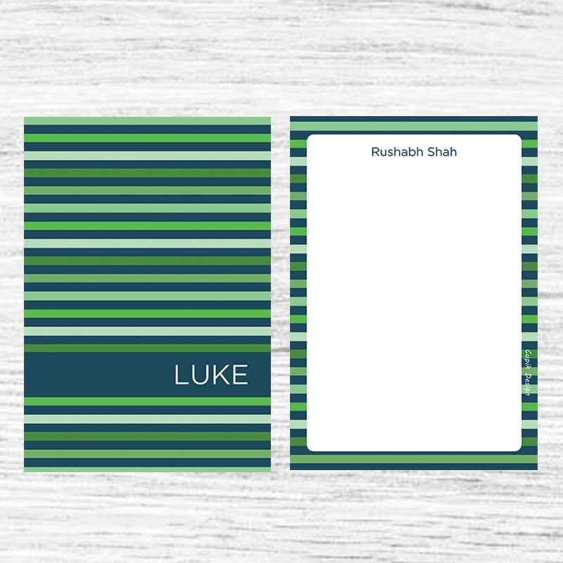 Horizontal Green Letterpad