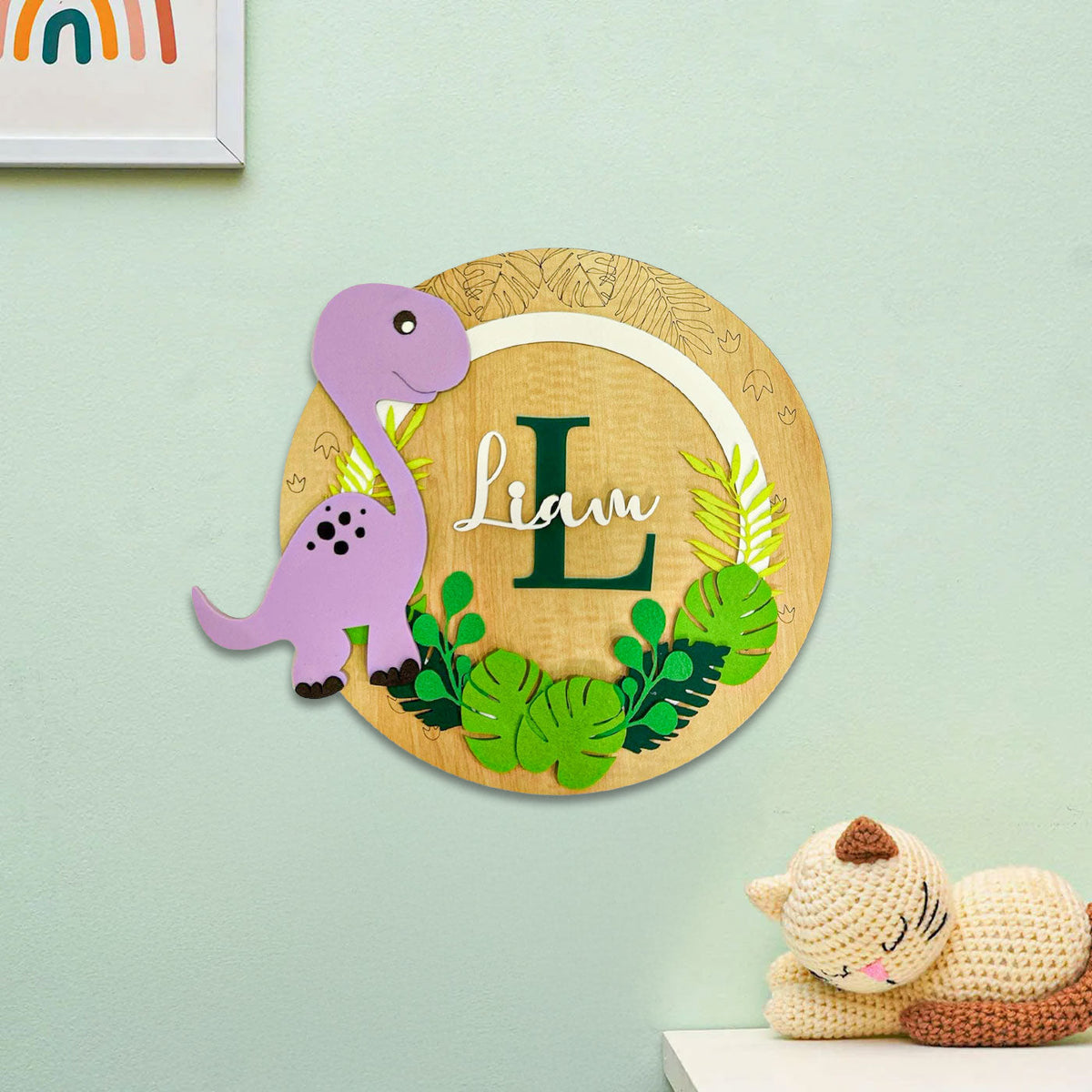 Name Plaque- Triceratops Trails