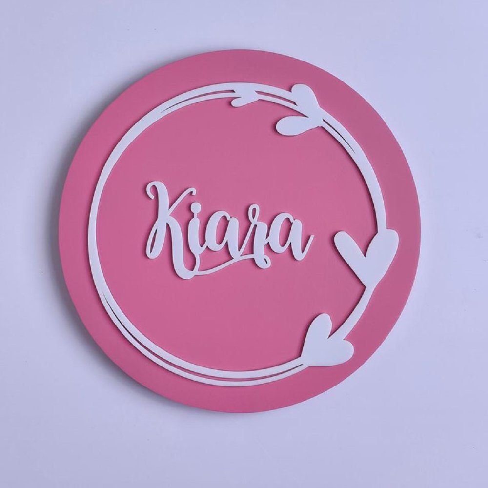 Name Plaque- Love Wreath