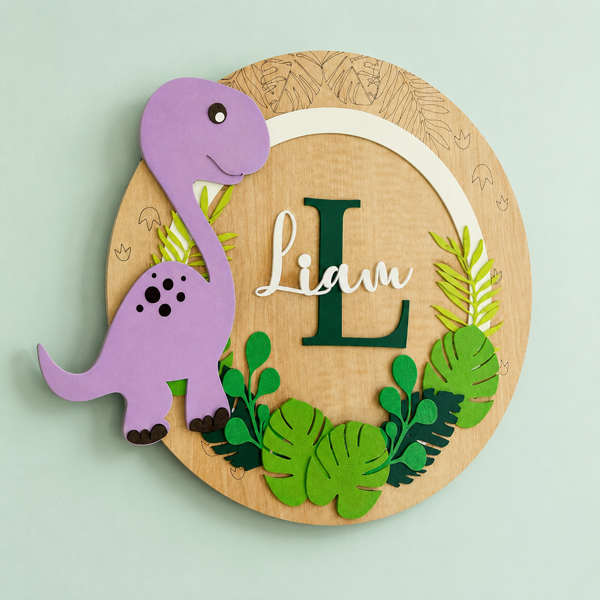 Name Plaque- Triceratops Trails