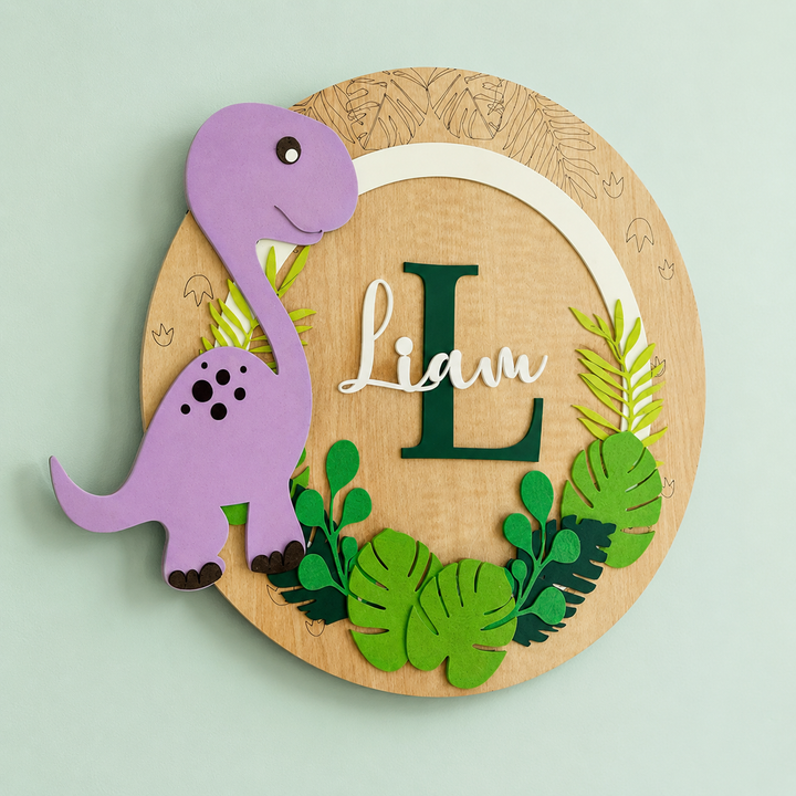 Name Plaque- Triceratops Trails