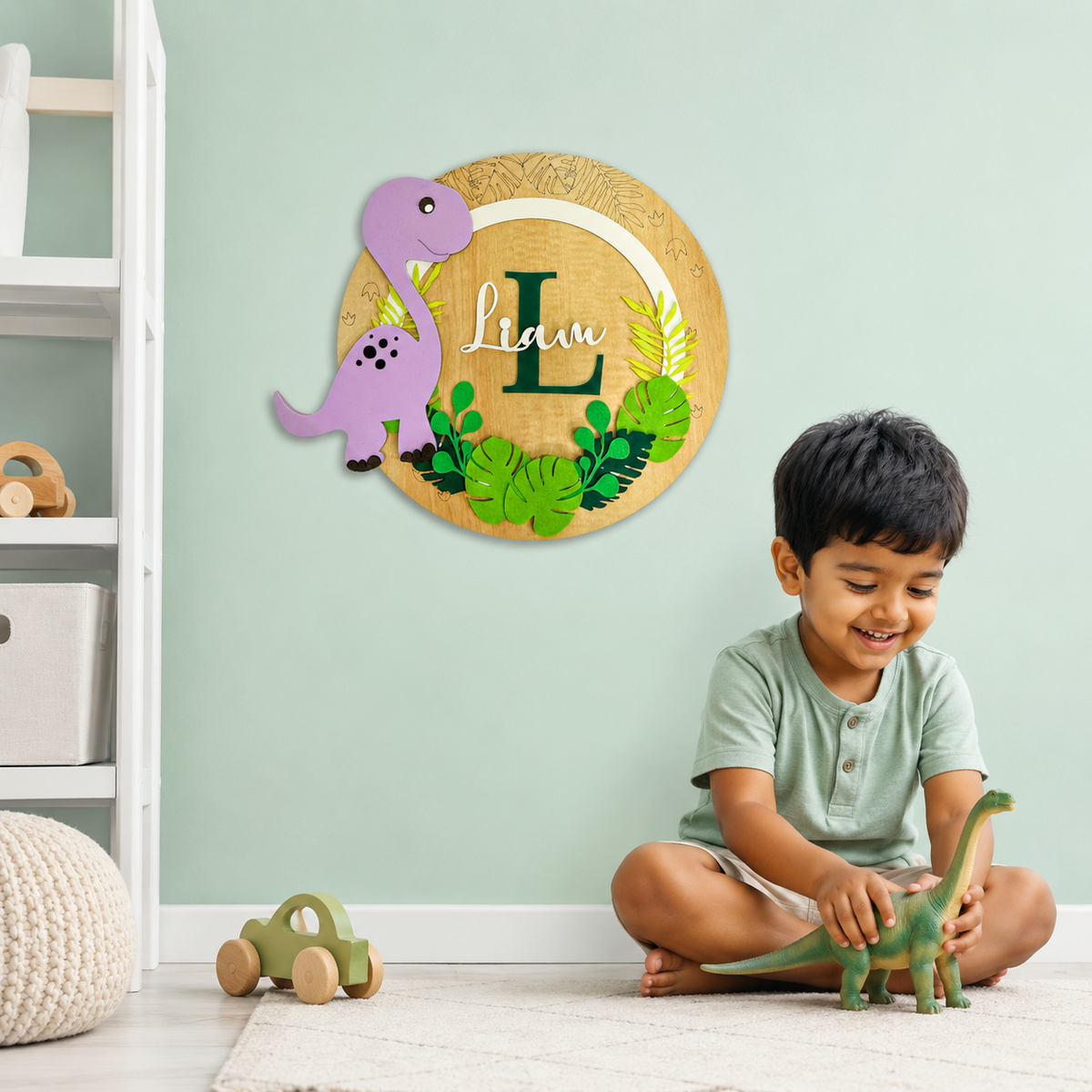 Name Plaque- Triceratops Trails