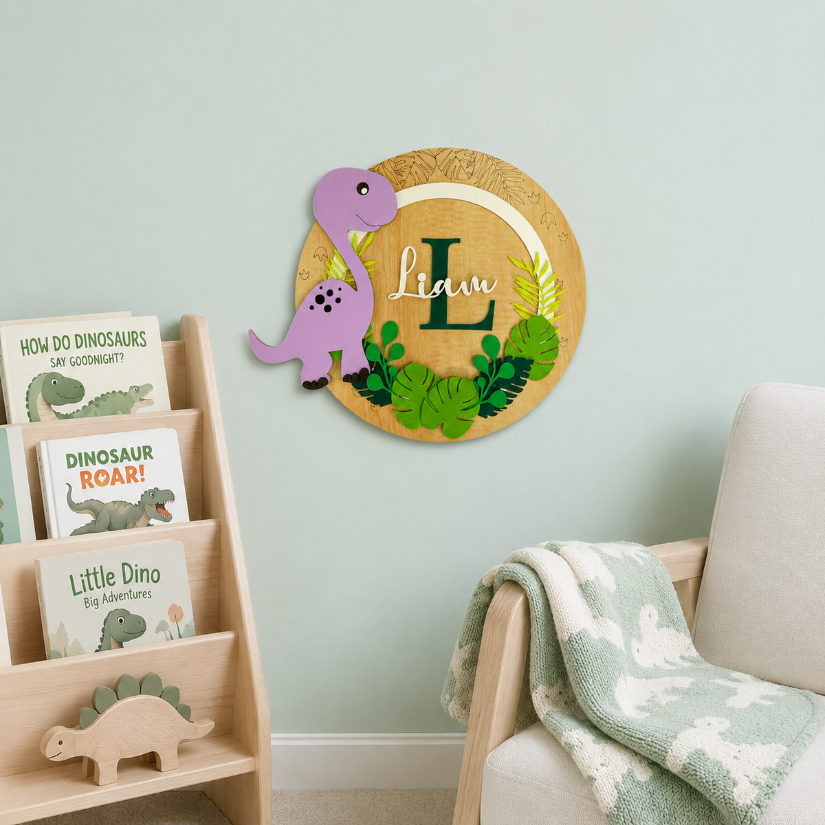 Name Plaque- Triceratops Trails