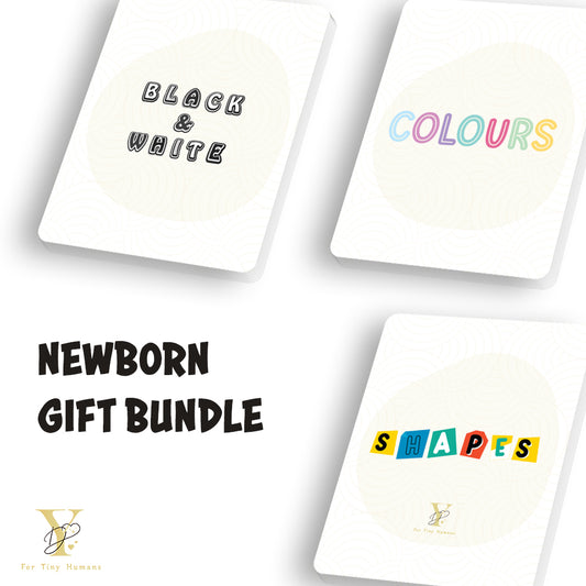 Newborn Gift Bundle - Colours, Shapes & Sensory Flash Cards