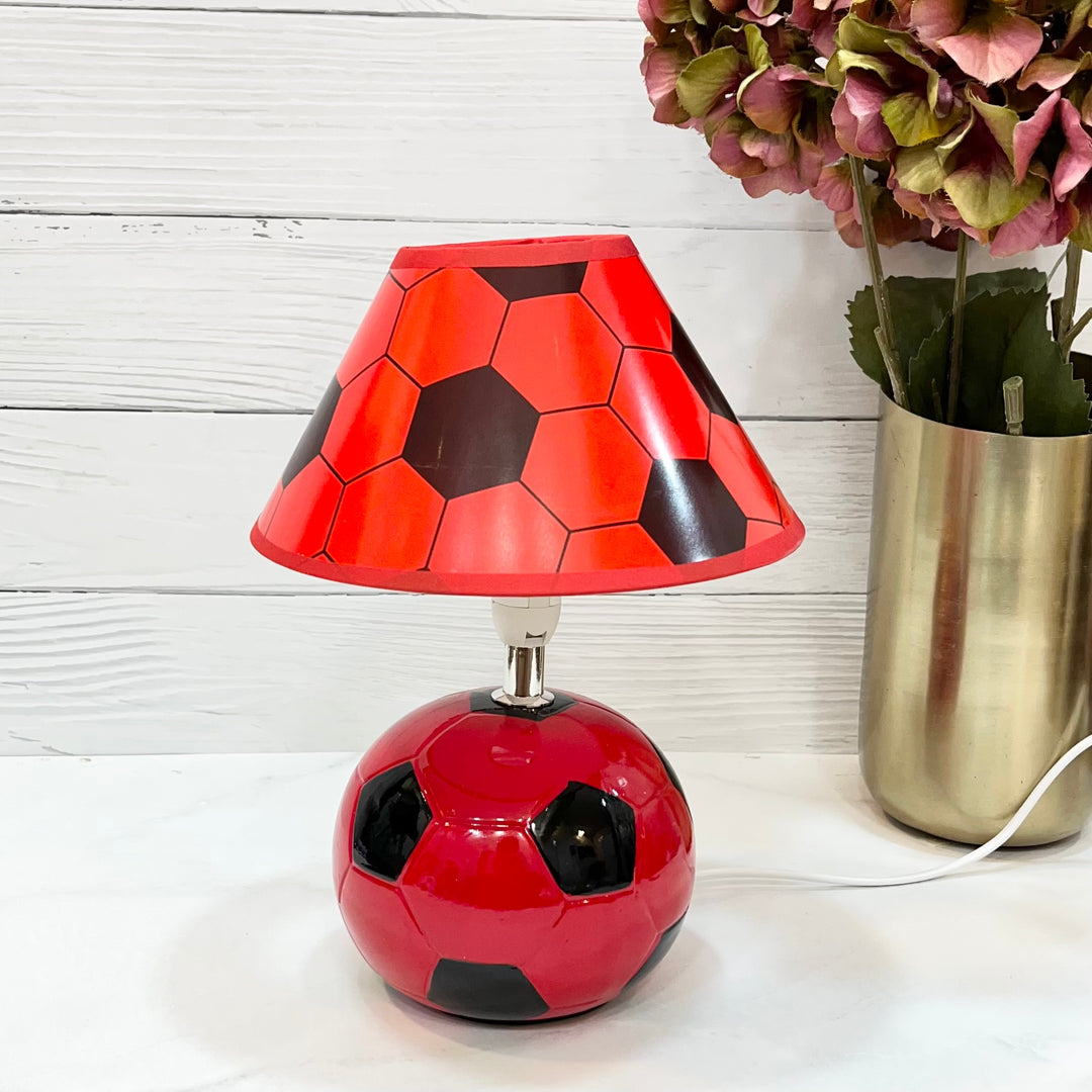 Night Lamp - Football Fun (Red & Black)