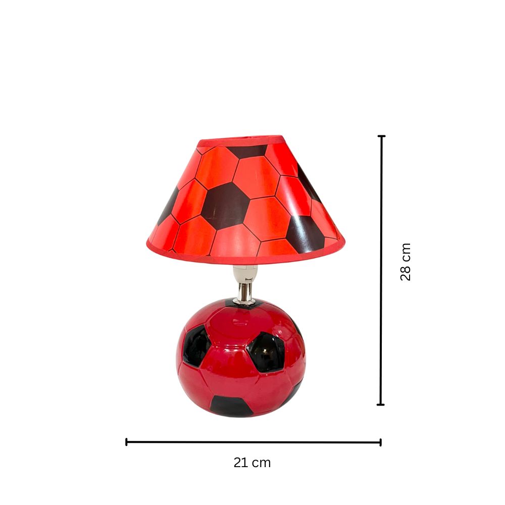 Night Lamp - Football Fun (Red & Black)