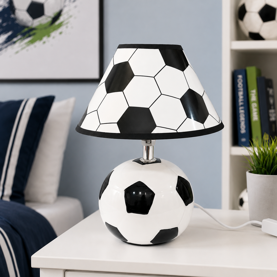Night Lamp - Football Fun (Black & White)