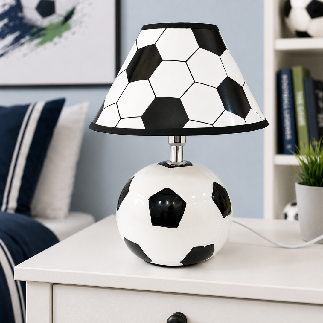 Night Lamp - Football Fun (Black & White)