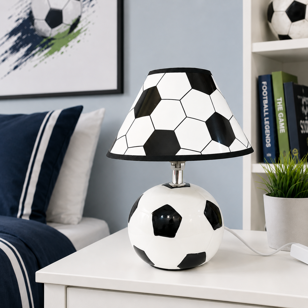 Night Lamp - Football Fun (Black & White)
