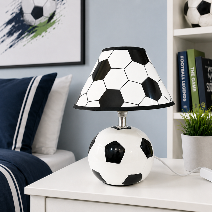 Night Lamp - Football Fun (Black & White)