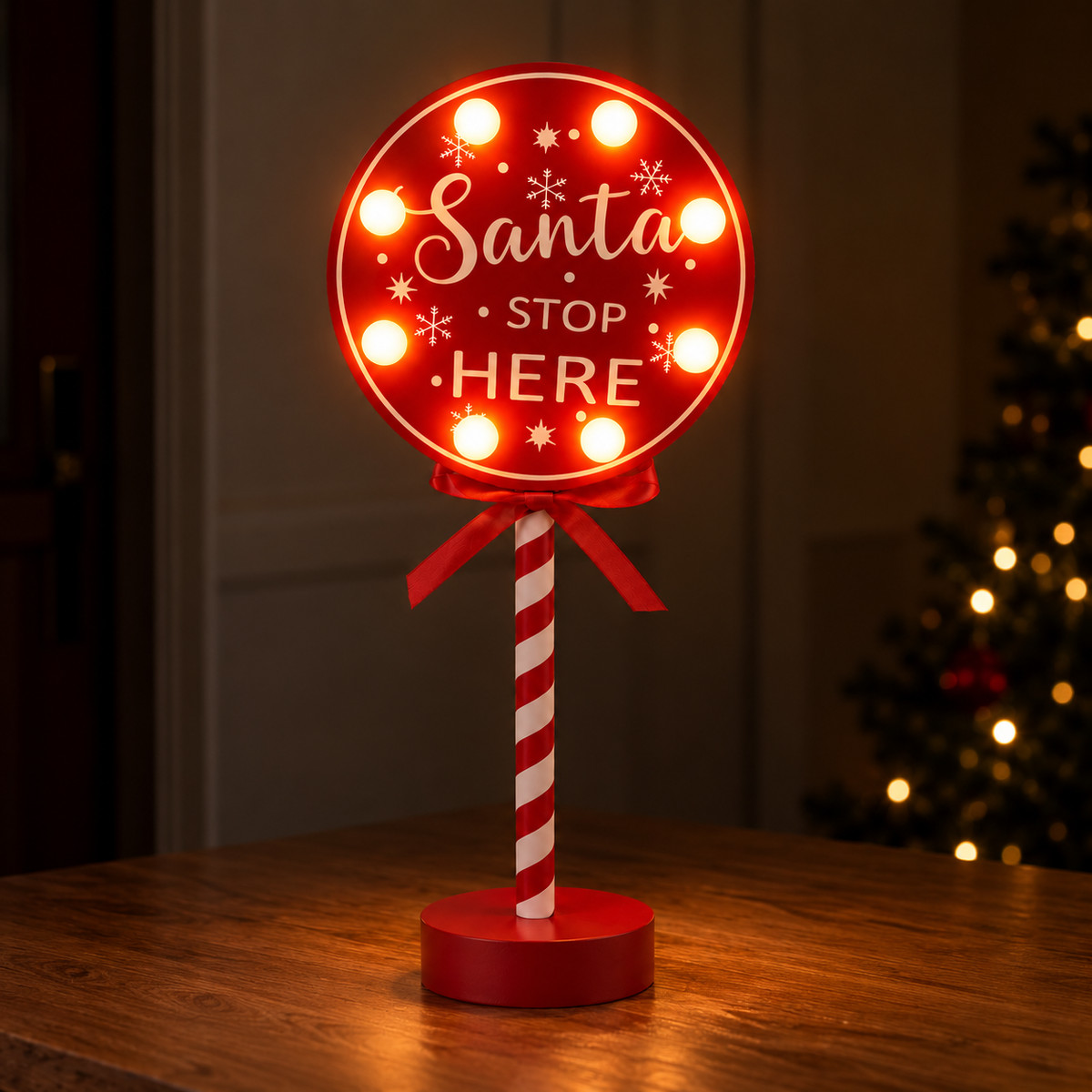 North Pole Express Light-Up Christmas Sign