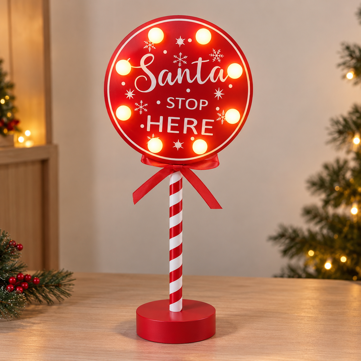 North Pole Express Light-Up Christmas Sign