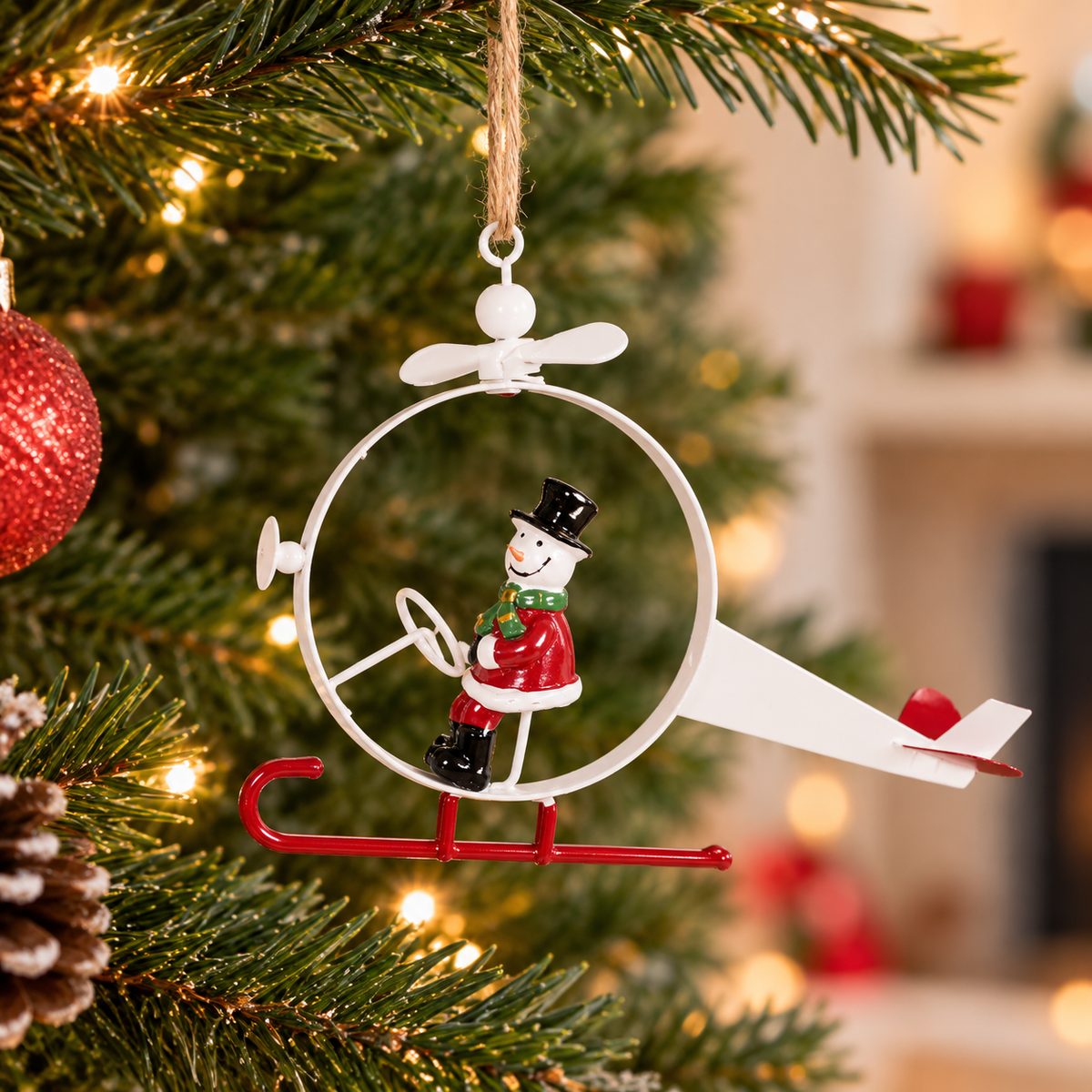 North Pole Flying Buddies Christmas Ornaments - Set of 3