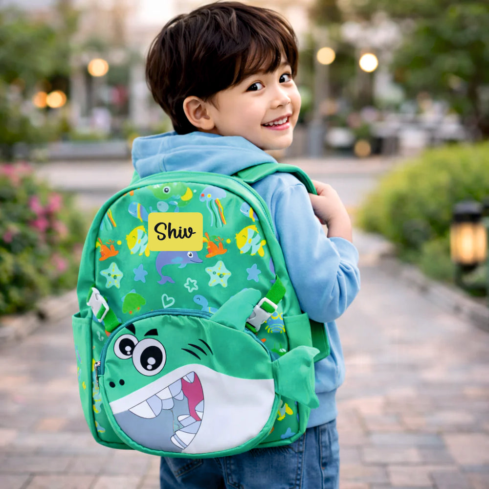 Ocean Explorer For Todlers & Kids - Jolly Green Shark Backpack