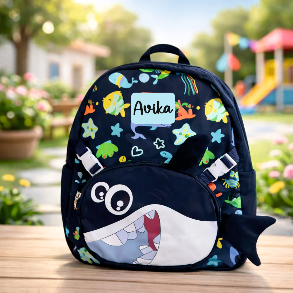 Ocean Explorer For Todlers & Kids - Midnight Fin Shark Backpack