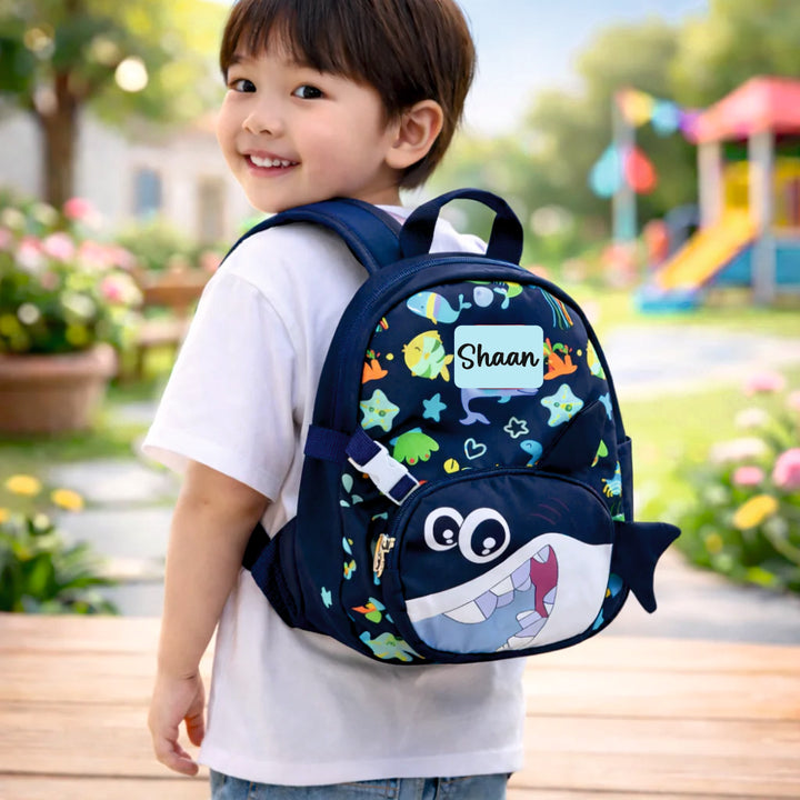 Ocean Explorer For Todlers & Kids - Midnight Fin Shark Backpack